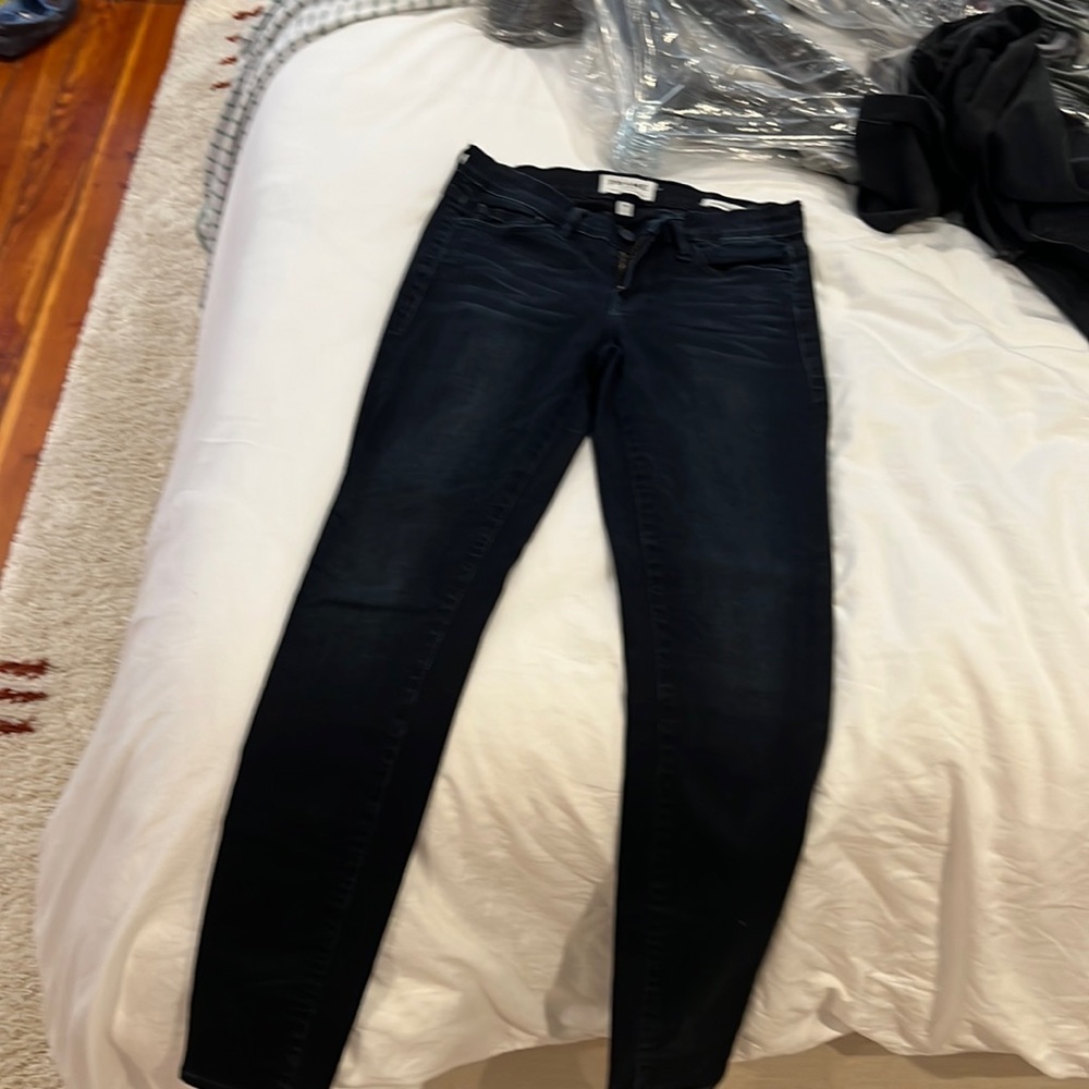 Frame skinny jeans Dark blue/midnight